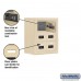 Salsbury Cell Phone Storage Locker - 3 Door High Unit (8 Inch Deep Compartments) - 6 A Doors - Sandstone - Surface Mounted - Resettable Combination Locks